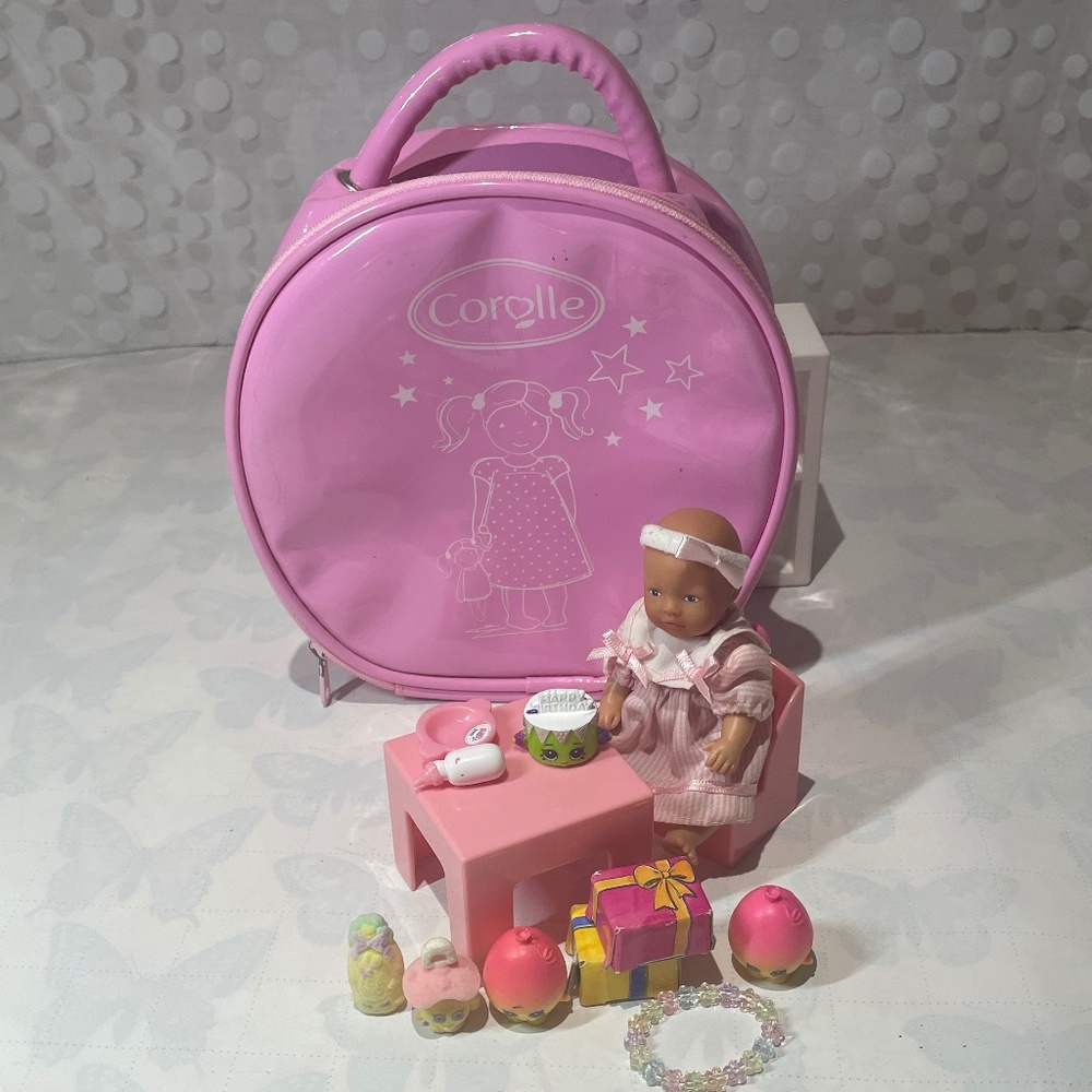 🎁2 for $15- Baby 🍼Born miniworld with Corolle carrying case